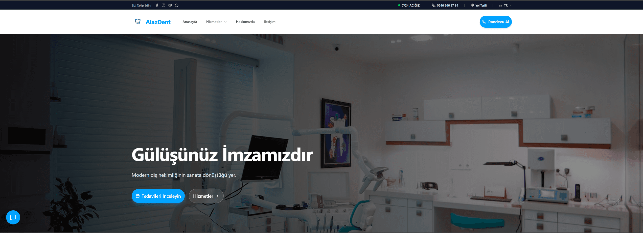 Alaz Dent Web Projesi görsel 1
